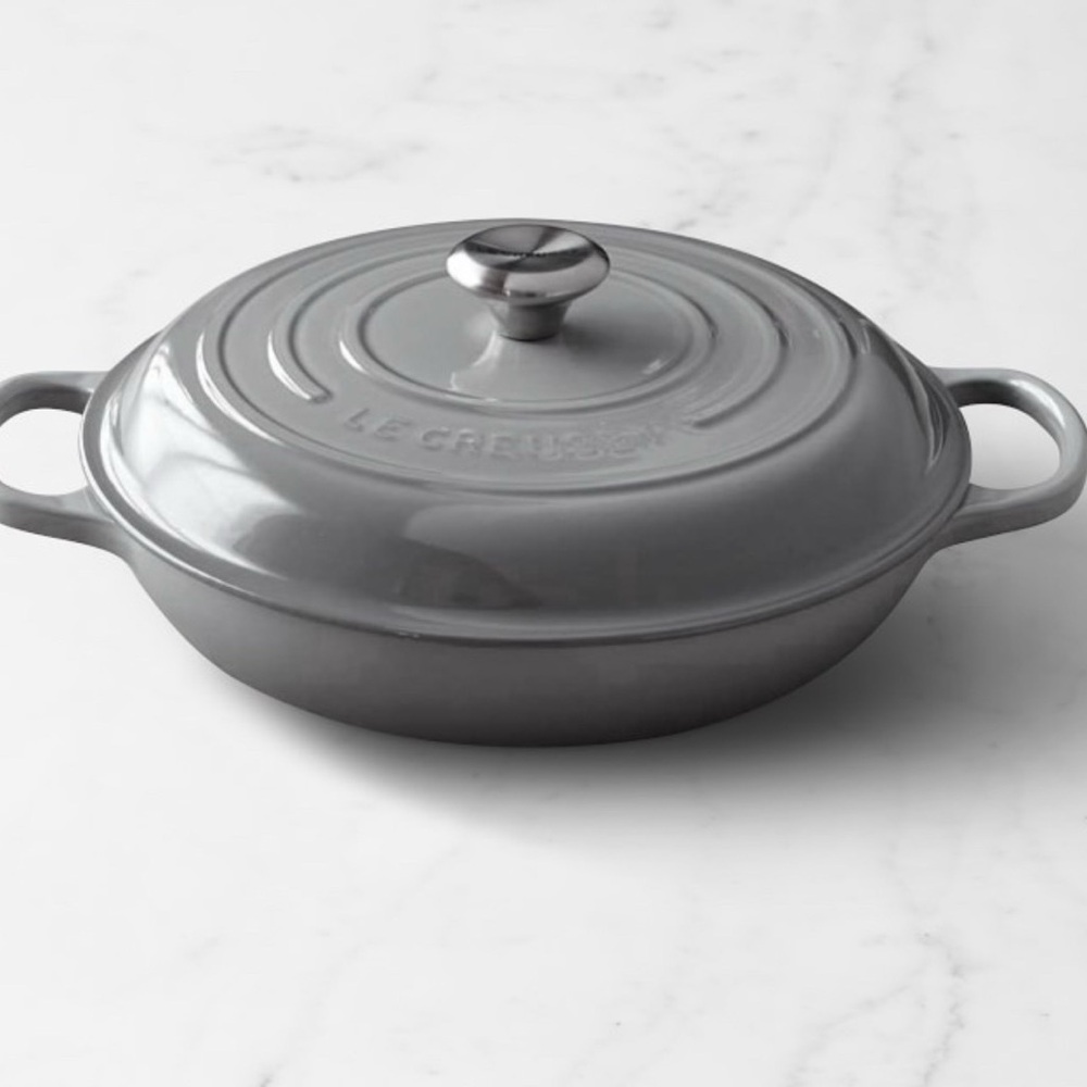 Le Creuset Elegant Gray Cast Iron Braiser